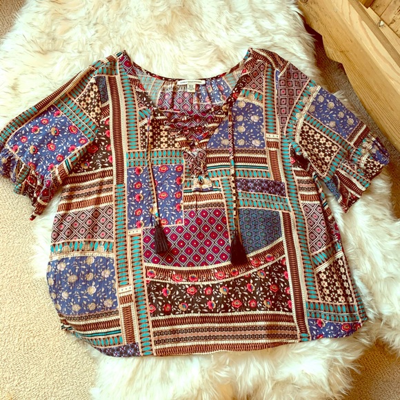 American Eagle Outfitters Tops - Multi Color Blouse